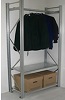 Garment Hanging Rail & Shelf System (Inside Rail)