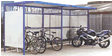 GALVANISED CYCLE SHELTERS